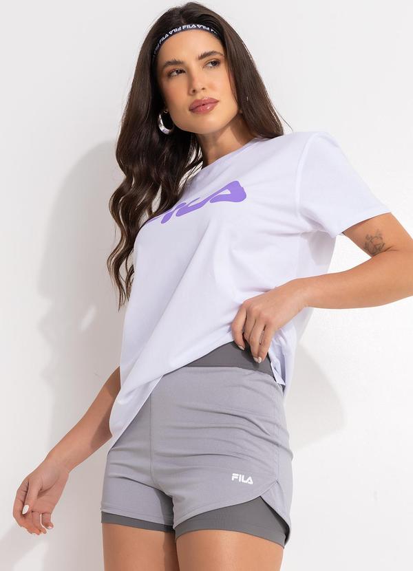 Fila - Camiseta Feminina Letter Premium Ii Branco 6