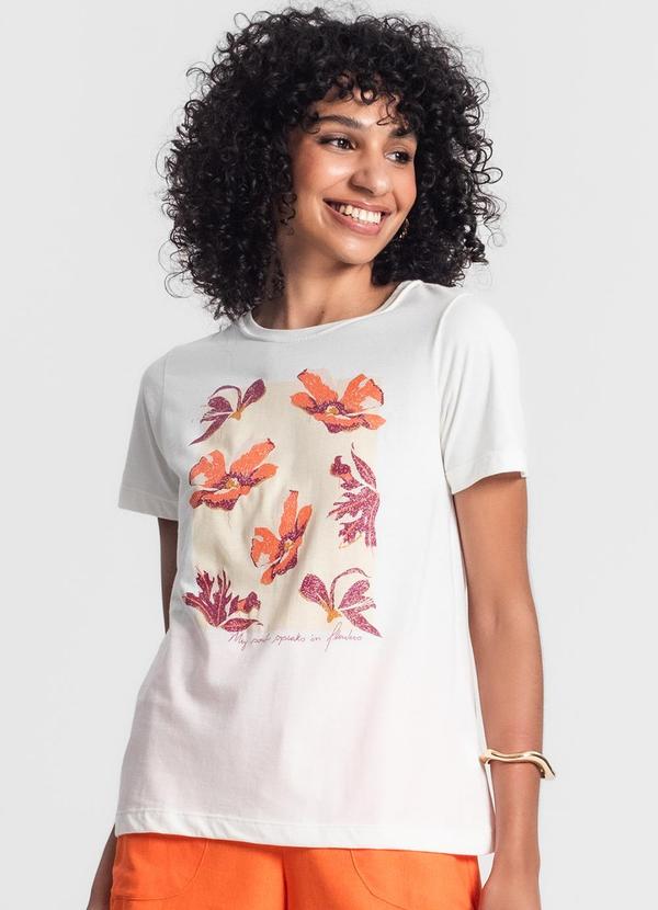 Rovitex - Camiseta Feminina Manga Curta Bege 4