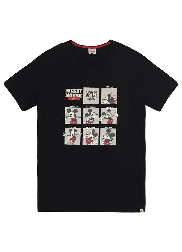 Malwee - Camiseta Feminina Mickey Mouse Mood Preto