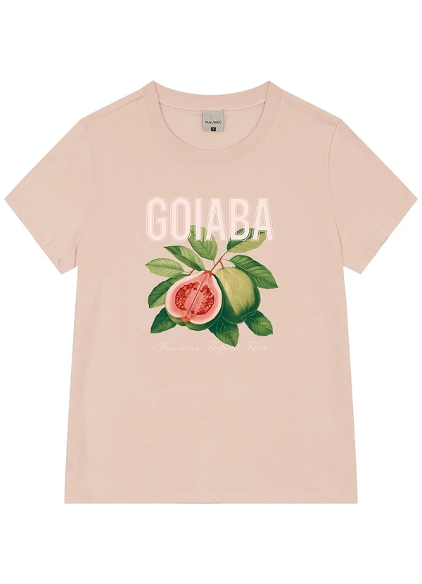 Malwee - Camiseta Goiaba em Malha Rosê