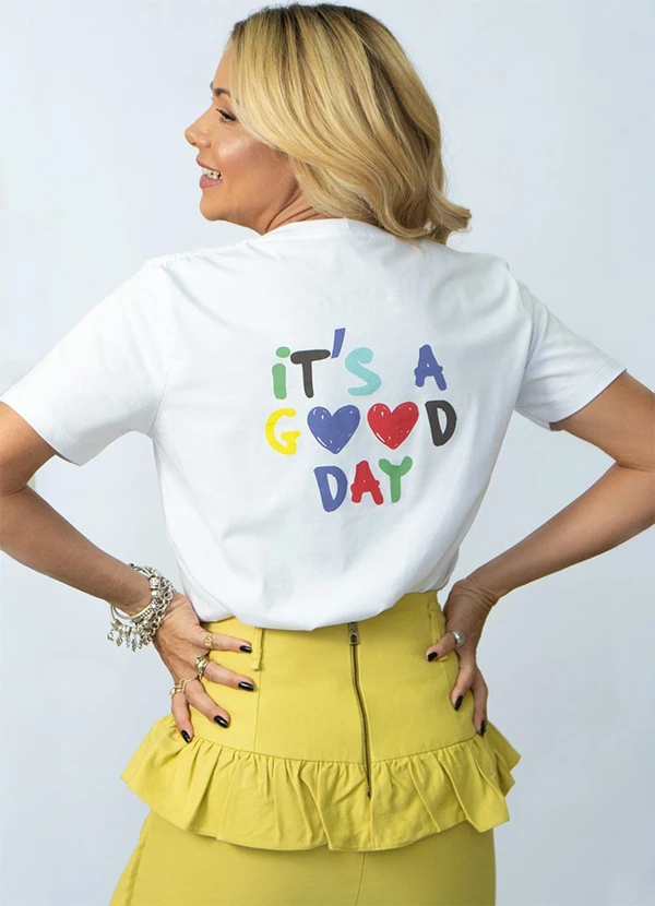 Hiatto Confecção - Camiseta Good Day Branco 2