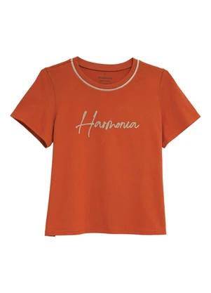 Malwee - Camiseta Harmonia em Malha Terracota - MALWEE
