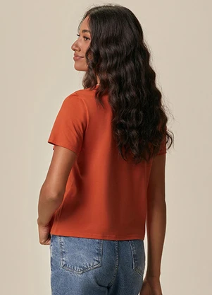Malwee - Camiseta Harmonia em Malha Terracota - MALWEE
