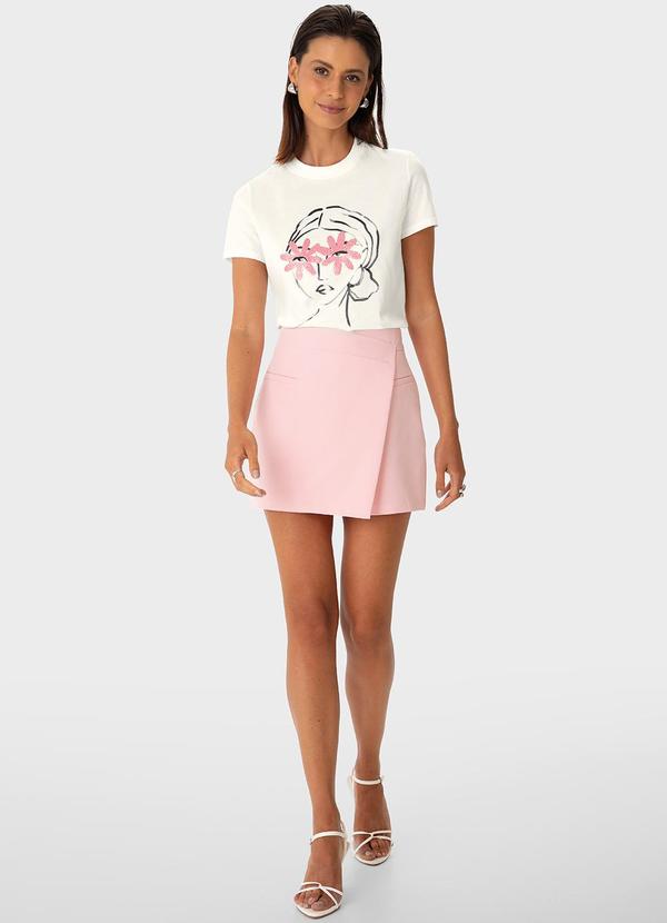 Enfim - Camiseta Ilustração com Foil Off White 2