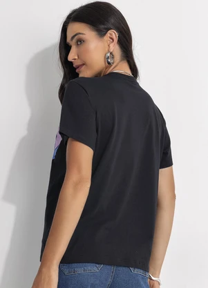 Fakini - Camiseta Lilo & Stitch Preto - FAKINI
