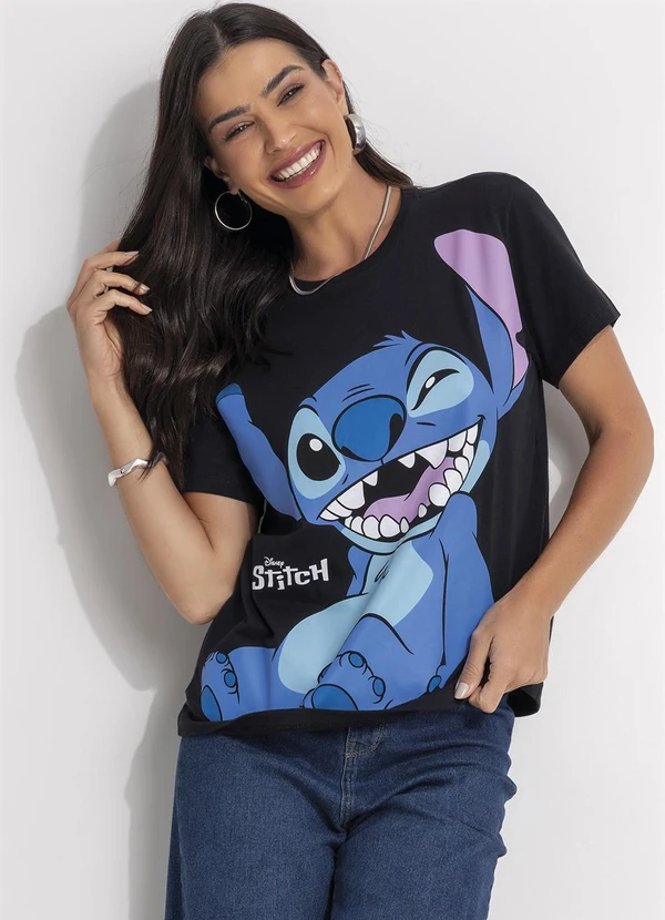 - Camiseta Lilo & Stitch Preto 4