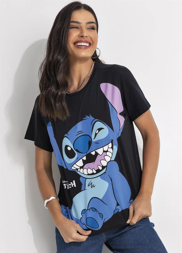 - Camiseta Lilo & Stitch Preto 5