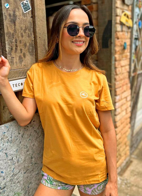 Hawewe - Camiseta Logo Mini Amarelo