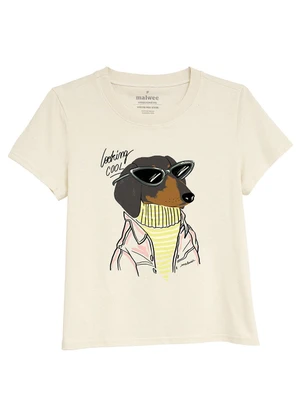 Malwee - Camiseta Looking Cool Off White - MALWEE