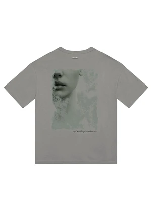 Enfim - Camiseta Made Of Charm Cinza - ENFIM