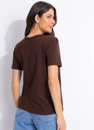 Colcci - Camiseta Marrom - COLCCI