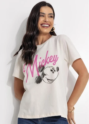 Camiseta Mickey Mouse (Bege) - undefined