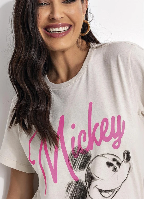 - Camiseta Mickey Mouse Bege 5