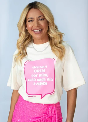 Hiatto Confecção - Camiseta Oversized Chata Off White - HIATTO CONFECÇÃO