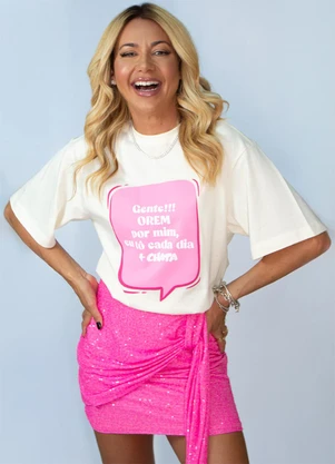 Hiatto Confecção - Camiseta Oversized Chata Off White - HIATTO CONFECÇÃO