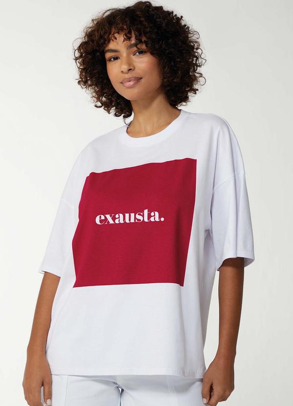 Enfim - Camiseta Oversized Icônica Feminina Rosa