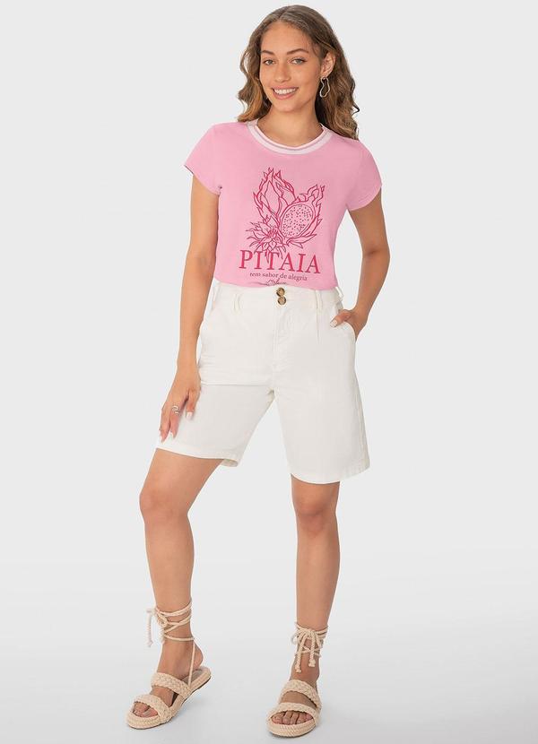 Malwee - Camiseta Rosa Feminina Pitaia