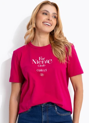 Colcci - Camiseta Rosa - COLCCI