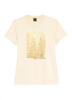 Enfim - Camiseta Slim Confidence Off White - ENFIM