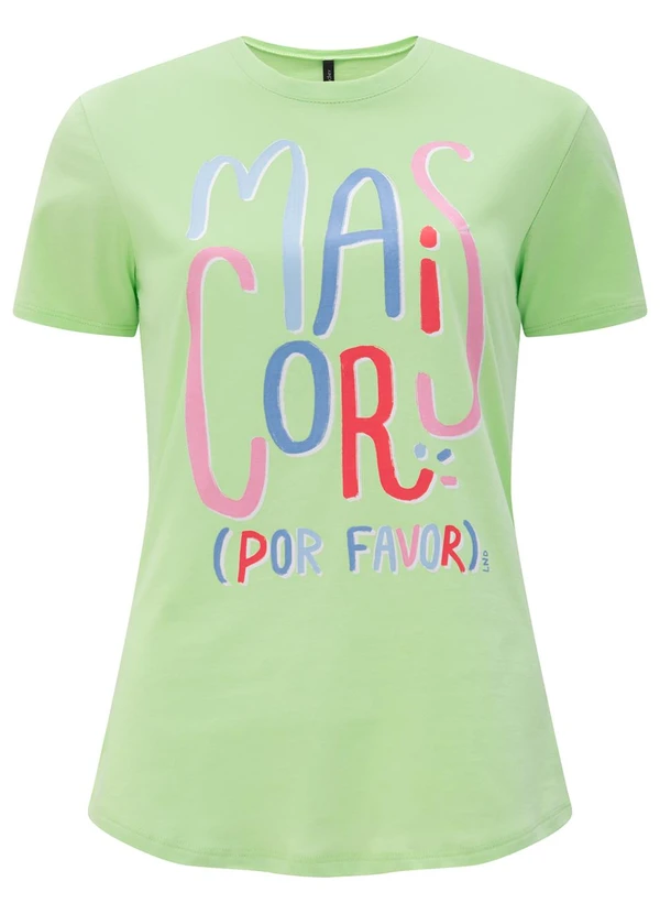 Lunender - Camiseta Slim D em Meia Malha Penteada Verde 4