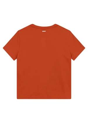 Enfim - Camiseta Slim Icon In Progress Laranja - ENFIM