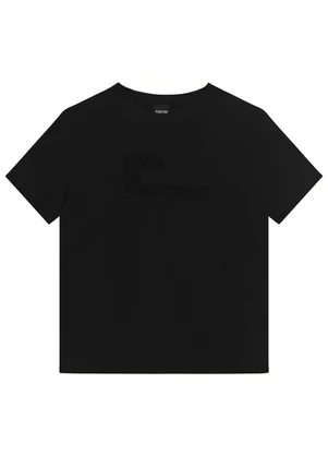 Enfim - Camiseta Slim Icon In Progress Preto - ENFIM
