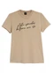 Enfim - Camiseta Slim Style Speaks Before We do Preto - variação: Areia