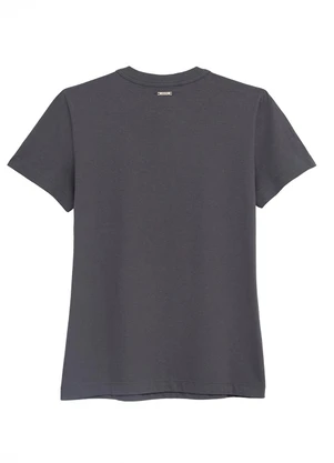 Enfim - Camiseta Slim The City Cinza Chumbo - ENFIM