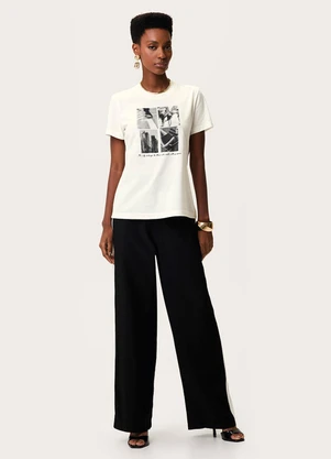 Enfim - Camiseta Slim The City Off White - ENFIM