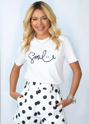 Hiatto Confecção - Camiseta Smile Branco - HIATTO CONFECÇÃO