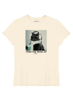 Malwee - Camiseta Turn The Music Up Off White - MALWEE