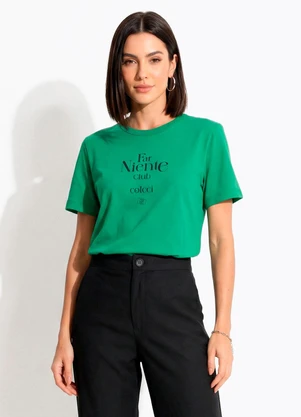 Colcci - Camiseta Verde - COLCCI