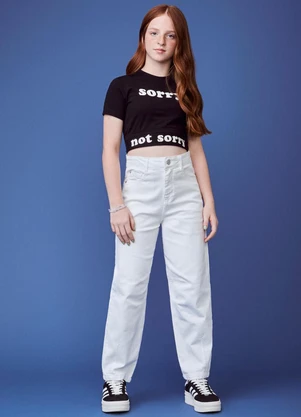 Authoria - Cropped Estampado Preto - AUTHORIA
