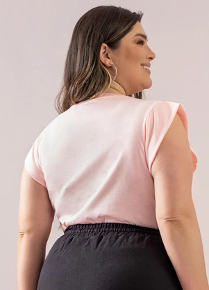 Just Basic - Muscle Tee Feminino Rosa - JUST BASIC