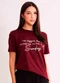 Sofie - T-Shirt Allure em Meia Malha Bordô - variação: Bordô
