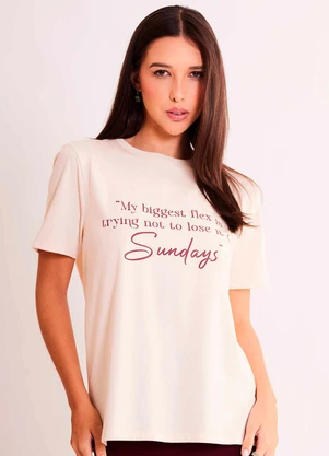 Sofie - T-Shirt Allure em Meia Malha Branco - SOFIE
