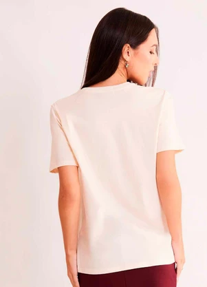 Sofie - T-Shirt Allure em Meia Malha Branco - SOFIE