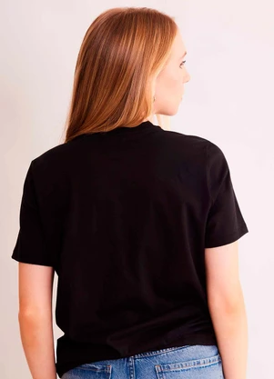 Sofie - T-Shirt Allure em Meia Malha Preto - SOFIE