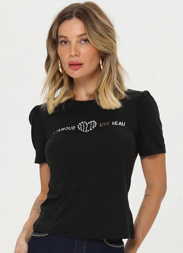 Gatabakana - T Shirt Amore Preto