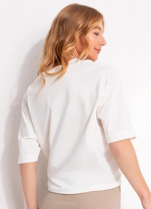 T-Shirt Ampla Amor Farm Rio (Off White) - FARM
