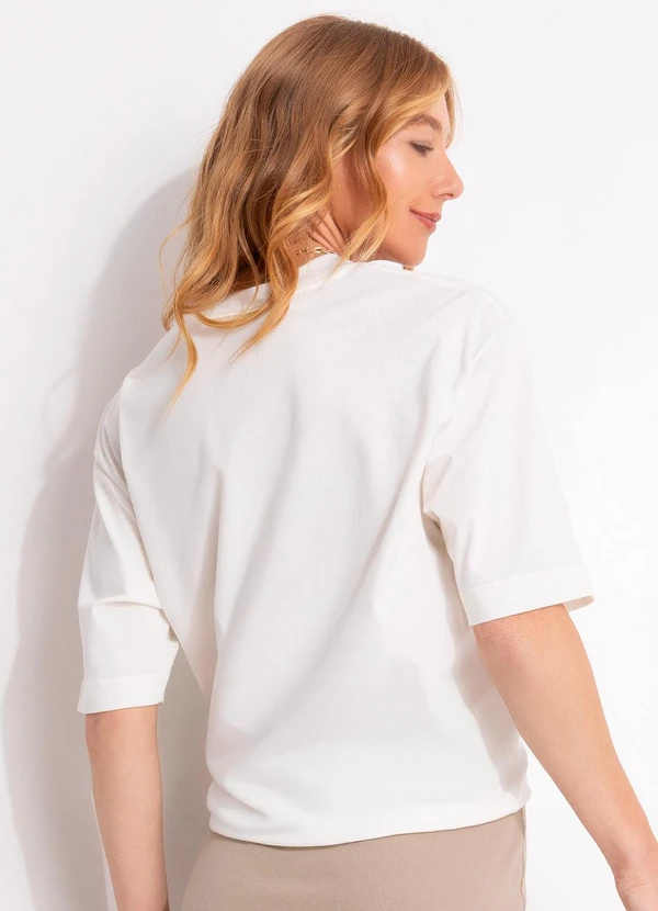 Farm - T-Shirt Ampla Amor Farm Rio Off White 2