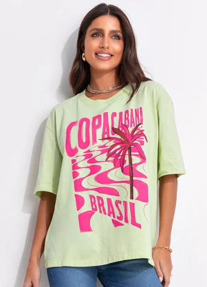 Farm - T-Shirt Ampla Copabrasil Verde - FARM