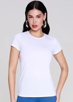 Outlet - T Shirt Baby Look Branco - OUTLET