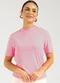 Cativa - Blusa em Algodão Marrom Escuro - variação: Rosa