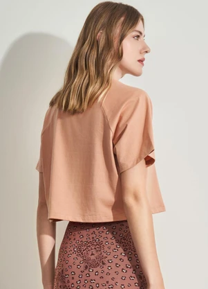 Sofie - T-Shirt Básica em Meia Malha Bege - SOFIE