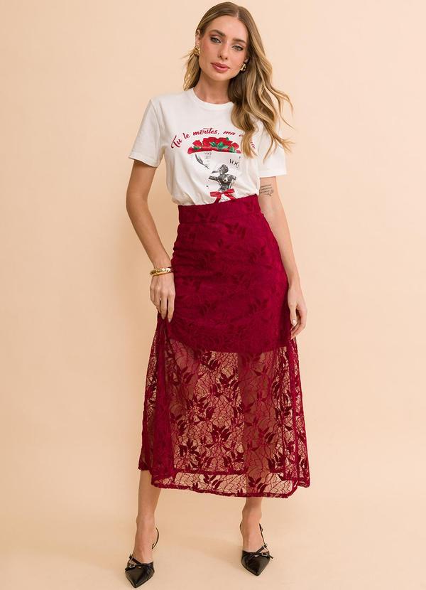 Petit Rose - T-Shirt Básica Le Merites Off-White 3