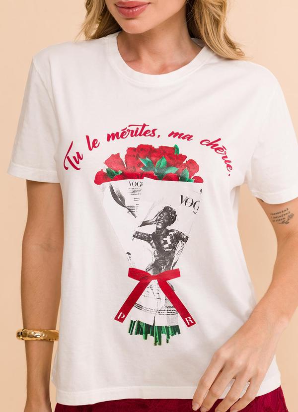 Petit Rose - T-Shirt Básica Le Merites Off-White 4