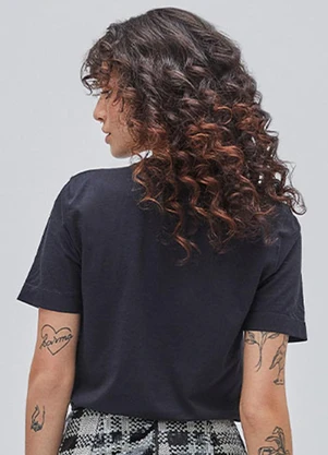 Authoria - T-Shirt Black Estampada Preto - AUTHORIA