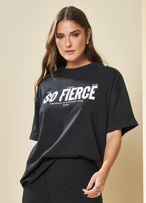 Doce Trama - T-Shirt Boho em Meia Malha Preto - DOCE TRAMA