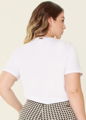 Outlet - T Shirt Bonjour Mais Gata Branco - OUTLET